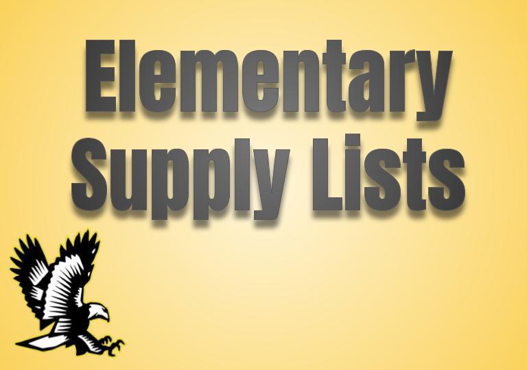 elementary supply list
