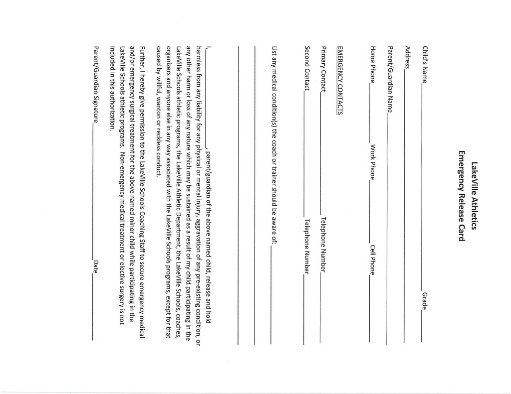 Emergency Medical Information