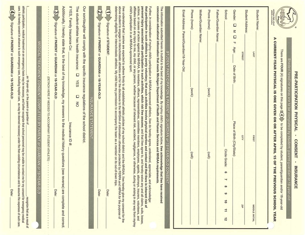 MHSAA Physical, page 2