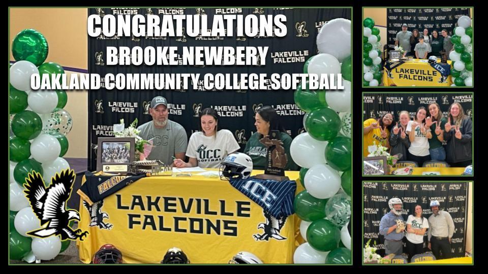CONGRATULATIONS Brooke Newbery Class of 2024!!! Oakland Community College Softball